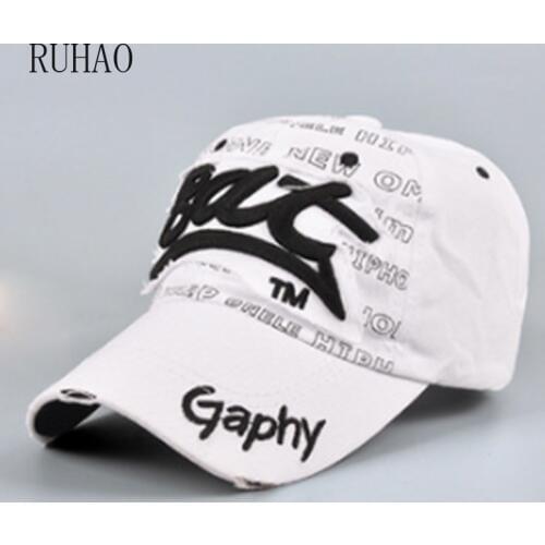 RUHAO Spring Cotton Cap Baseball Cap Snapback Hat Summer Cap Hip Hop Fitted Cap Hats For Men Women Grinding Multicolor Wholesale