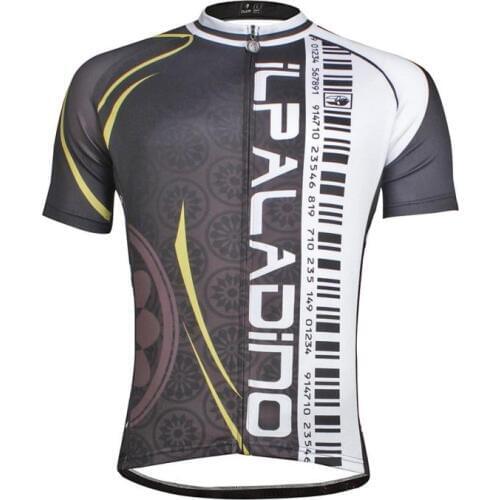 Black Cycling Jersey Summer Anti-Pilling Bike Clothing For Mens Breathable MTB Mountain Bike Jersey