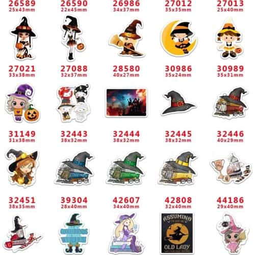 Choshim brand 10 Pcs Cartoon Halloween Planar Resin Flatback for DIY hairbow Accessory Decoration pr 42607