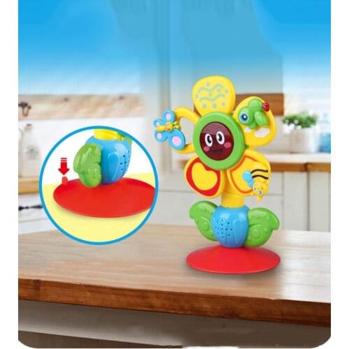 Baby Rattles Toys Newborn animal Rotate Suction cup dining table rattles baby Toys 0-12 Months Muscial mobile baby toys for baby