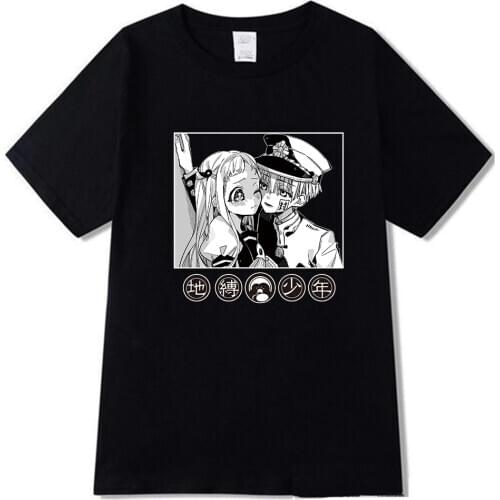 Kawaii Japanese Anime Toilet Bound Hanako Kun T Shirt Men/women Vintage Chic Tee Tops 2021 Fashion Creative Costume Unisex