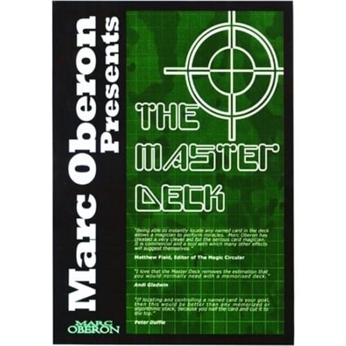The Master Deck ( DVD And Gimmick ),Close Up Magic,Mentalism,Stage Magic Props,Professional Magic Trick,Card Magic,Illusions