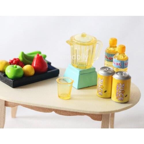 1/12 Scale Miniature Dollhouse Fruit Mini Juicer Pretend Play Kitchen Utensil Accessories Doll Food Toy