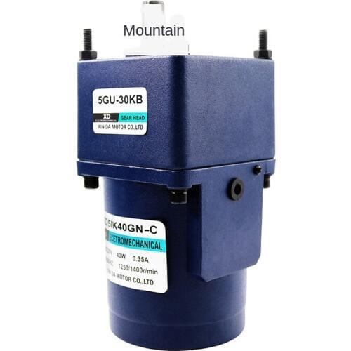 220V AC Gear Reducer Motor Slow Low Speed Single Phase Electric Machine 40W Micro Fixed Speed Small Motor