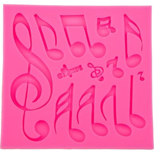 Music Notes lace Silicone mould Biscuit,Cake,Fondant,Cookie,Paste,Chocolate Molds DIY Cake Decoration Baking Tools F0550