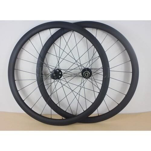 Super Light 38mm Tubular road Disc bike wheelset Cyclocross 25mm width 24 holes carbon bike wheels Novatec D771SB/D772SB hub