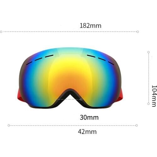 Anti-fog Ski Goggles Winter Outdoor UV Protection Skiing Eyewear Sports Windproof Snowboard Snowmobile Men Women Glasses Mask