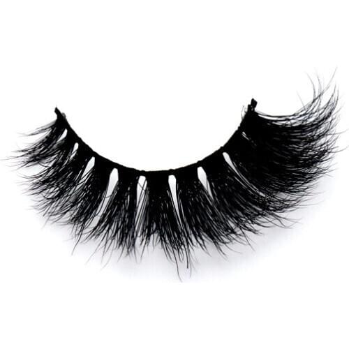Mink False Eyelashes Natural Slender Cross Nude Make Up Pure Handmade Mink Eyelashes Pair