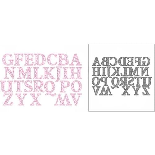 New Big Lace Uppercase Letter Craft Embossing Mold 2021 Metal Cutting Dies for DIY Decor Scrapbooking Album Card Making No Stamp