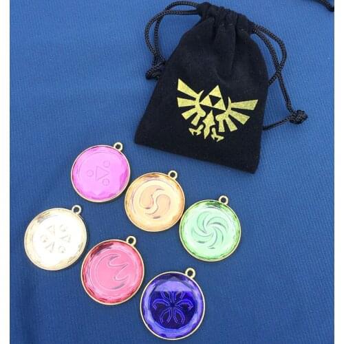 Ocarina of Time Medallions zinc alloy key ring key chain Pendant Metal keychain Cosplay Otaku Kids Gift