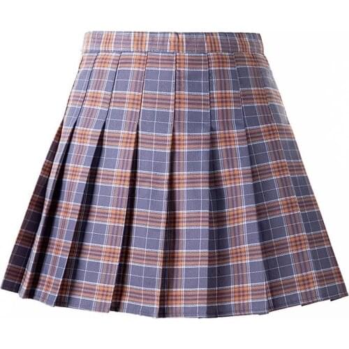 Autumn And Winterjk High School Uniforms Skirt Girls Harajuku Japanese Preppy Style Plus Size Black Pleated High Waist Skirt XXL