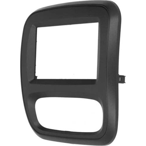 DVD Panel Frame for Opel 2Din DVD Fascia Stereo Radio Navigation Panel Audio Frame Fit for Renault Trafic 2015 Radio Fascia