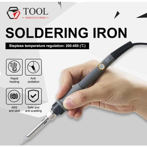 Soldering Iron 60W 220V Adjustable Temperature Electric Solder Iron Rework Station Mini Handle Heat Pencil Welding Repair Tools