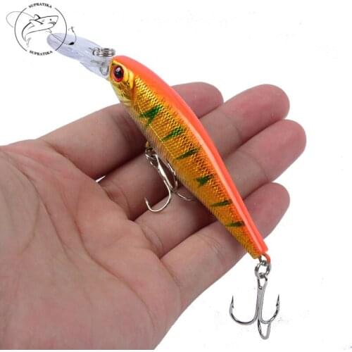 Bionic Minnow Floating Wobblers 10cm/9.4g Fishing Lure Hard Bait 3D Eyes Artificial Anti-Corrosion Plastic Fishing Bait