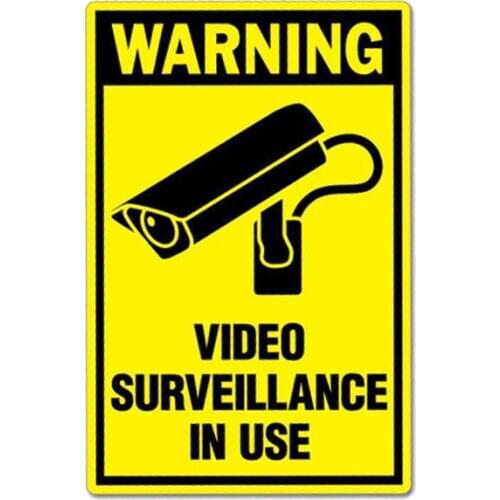 Warning Car Sticker Car Bumper Stickers and Decals Car Styling Decoration Door Body Window Vinyl Stickers kk12*7cm