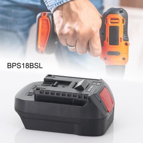 BPS18BSL Battery Converter Compact Work Fireproof ABS 20V to 18V Battery Adapting Connector for Black Decker/Stanley/Porter