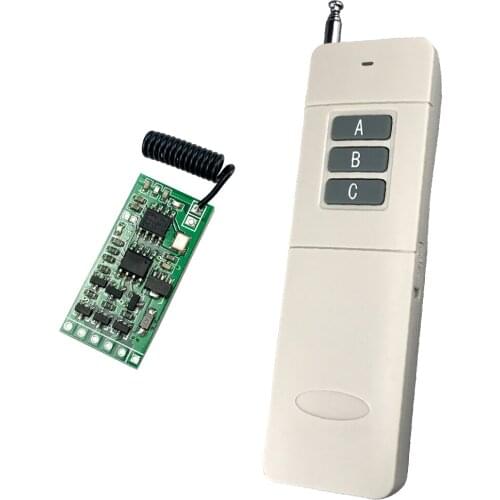 Wireless Remote Control Switch 433mhz rf Transmitter Receiver 3.5v 3.7v 6V 9v 12v Circuit Micro Controller Mini Small Module
