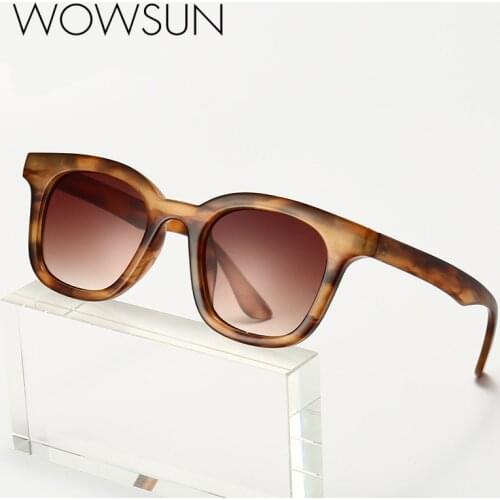WOWSUN Vintage Steampunk Sunglasses Women Men Round Retro Brand Designer Steam Punk Hip Hop Sun Shades Gothic Glasses A151
