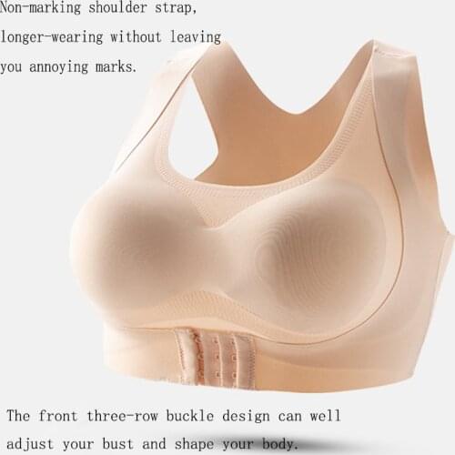 Comfortable Underwear Push Up Sexy Lingerie Plus Size Bralette Women Front Closure Breast Bra Tops Back Correcter Seamless Bras