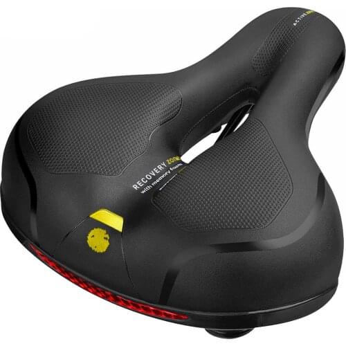 Bicycle Seat Bicycle Hollow Seat Saddle Waterproof Bike Saddle Cushioning Shock Absorbing Comfortable Big Butt Bike Seat Safety