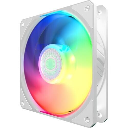 Cooler Master Sickleflow 120 white chassis fan, 120mm 5V/ 3pin ARGB PWM chassis cooling fan