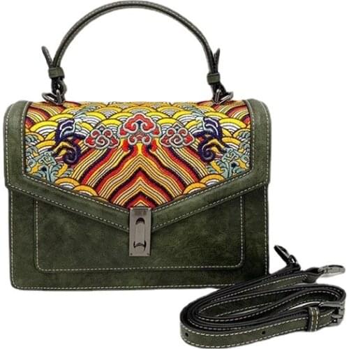 Female Bag Original Chinese Style Embroidery Luxury womens Shoulder Bag Messenger Bag Personalized Female Handbag Authentic