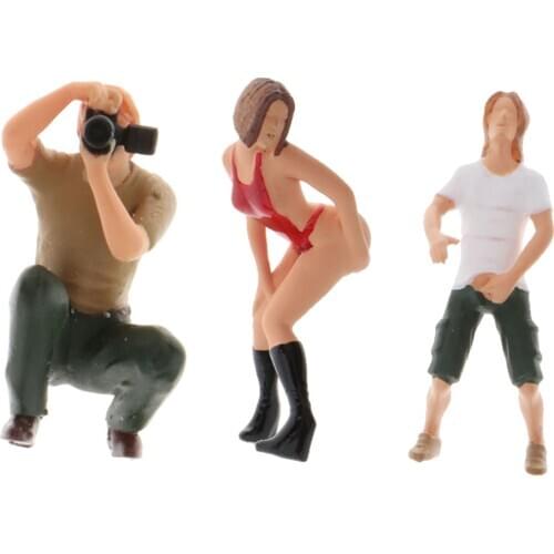 1/64 Miniature People Figure Model Train Diorama Layouts Accessories S Guage