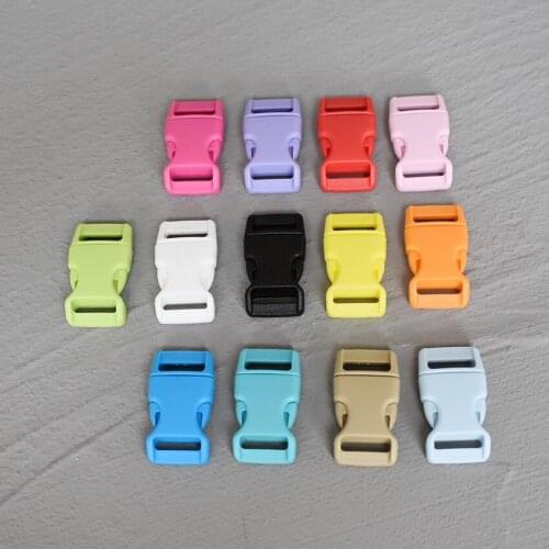 1 Pcs 15mm Colorful Curved Side Release Buckle Clasps For Paracord Bracelet Backpacks Clothes Bags Parts 15-CSFK