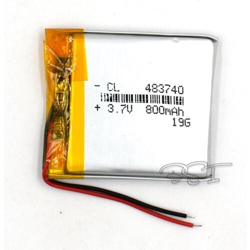 10Pcs 3.7V Rechargeable 800mAH 483740 Li-Polymer lithium ion Li-ion Battery for Toy GPS mp3 mp4 Speaker Reader Recorder Camera