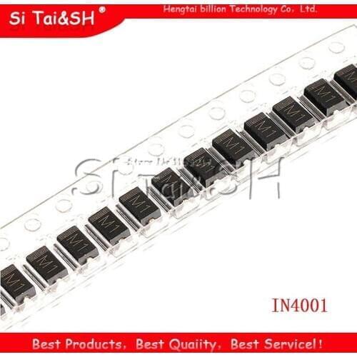 100 PCS IN4001 DIODE SMA M1 1N4001 SMD 1A 50 V Rectifier Diode