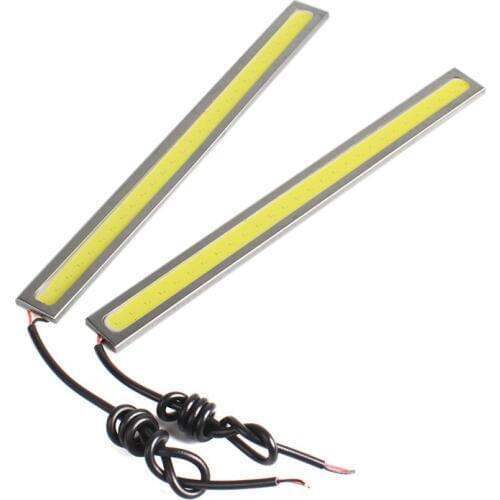 2Pcs 17cm Light Bright 12V Waterproof COB Low Consumption High Power Car LED Fog Driving Brake Ultra Thin White Lamp#272042
