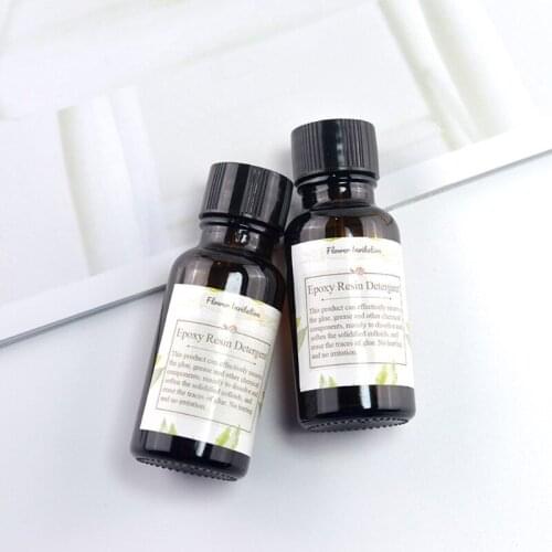 20ml Epoxy Resin Detergent Clean UV Resin Pigment Remover Natural Food Contact Safe Glue Soften Silicone Mold Protector E56C