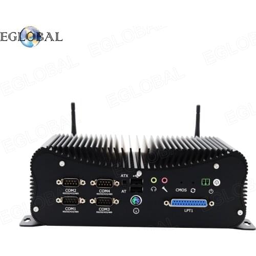 2020 EGLOBAL New Industrial Fanless Mini PC Intel Core i8 8250U i7 6567U DDR4 Computer with 6COM Ports GPIO LPT 2*RJ45 Lan