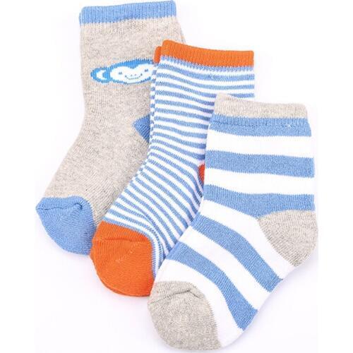 3 Pair/Pack 100% Cotton Boy Girl Socks 1-7Year Thick Warm Sock Socks Suitable for Clothing Baby Non-slip Cute Cozy