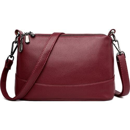 3 layers Soft Leather Luxury Handbags Women Bags Designer handbags high quality crossbody bags for women 2018 sac a main femme
