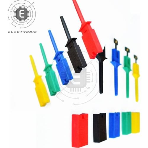 5pcs Test Hooks Clips For Logic Analyzers Logic Test Clip 5 Colour Flattening Test Flat Hook Connection