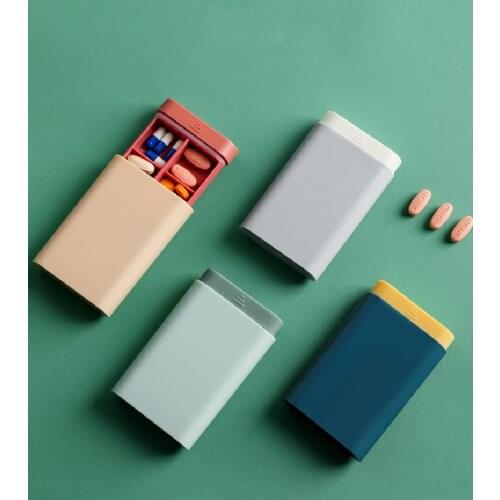 6 Grids Portable Pill Box Mini Medicine Storage Case Organizer Dust-proof Pill Case Container