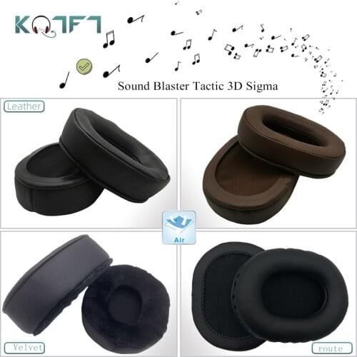 KQTFT 1 Pair of Replacement EarPads for Sound Blaster Tactic 3D Sigma Headset Ear pads Earmuff Cover Cushion Cups