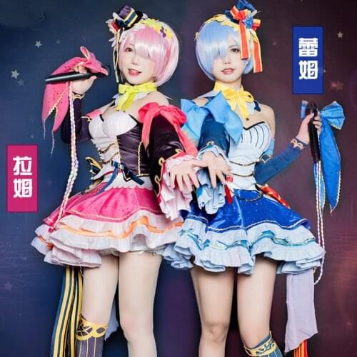 Anime Re Life In A Different World From Zero Cosplay Costume Rem Ram Cosplay Set Halloween Cos Clothing For Women Ram Rem