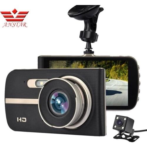 Anstar D17 4.0"Car DVR camera dashcam video recorder Full HD 1920*1080P Night vision Dual Lens camera DVR Registrar recorder