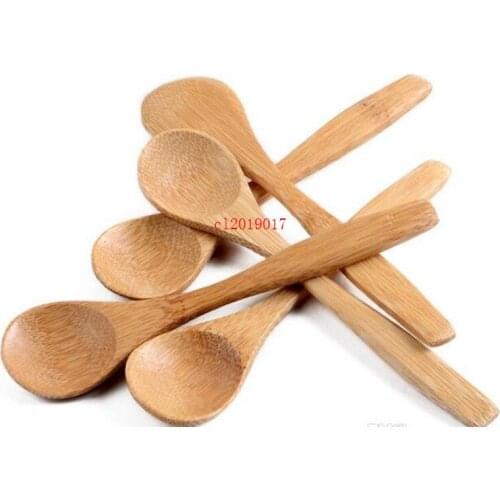 Fast shipping New arrival Handmade Bamboo Spoons Honey Spoon Baby Spoons Mini Spoons 13cmx3cm Factory wholesale