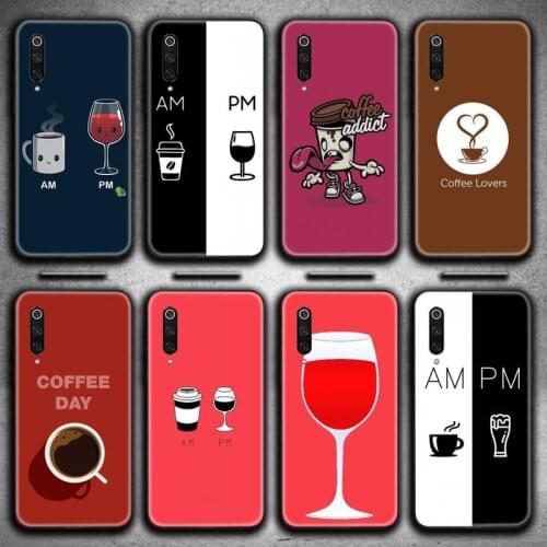 Coffee Wine Cup Phone Case for Xiaomi Mi Note 10 Lite Mi 9T Pro xiaomi 10 10 CC9 Pro