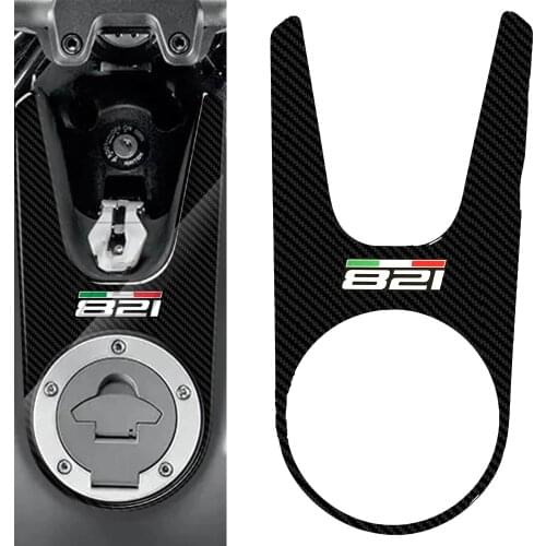 3D Carbon-Look Motorcycle Tank Pad Protector Case for Ducati Monster 821 2015-2017