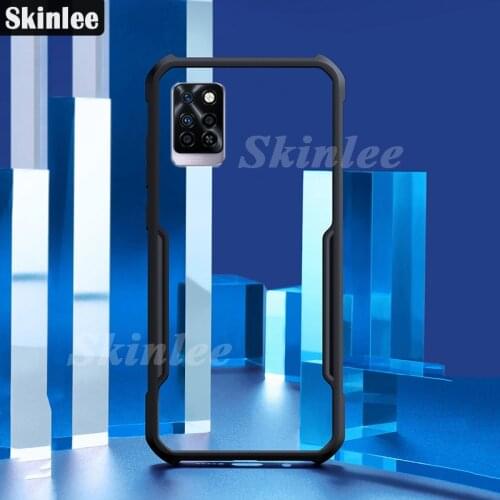Skinlee For Infinix Note 10 Pro Case Official Original Shockproof Clear With Soft Frame Airbag Cover For Infinix Note10 Pro Case
