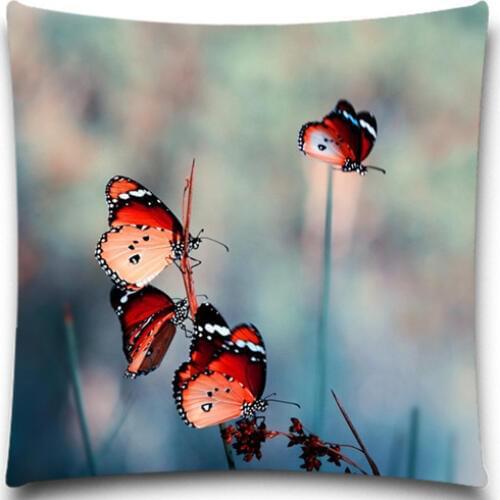 Wild insects animals plant Square 5 size 9 style Pillow Case Bedding Room Sofa Chair Home Hotel Decorative Cushion Cover