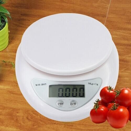 Electronic Digital Kitchen Food Scale 5kg/1g Digital Scale Kitchen Food Health Diet Measuring Postal Scale Weight Balance Scales