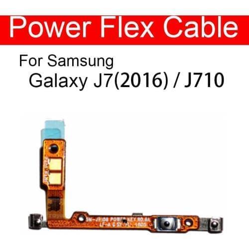 Power On/off Button Flex Cable FPC For Samsung Galaxy J7(2016) SM-J7108 J7108 J710F Side Key Control Phone Replacement Parts