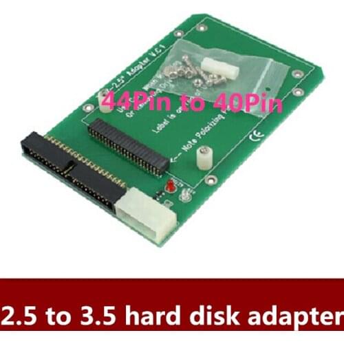 3pcs/lot Free shipping Hard disk 2.5 to 3.5 adapter card, IDE 44Pin to 40Pin hard disk adapter card