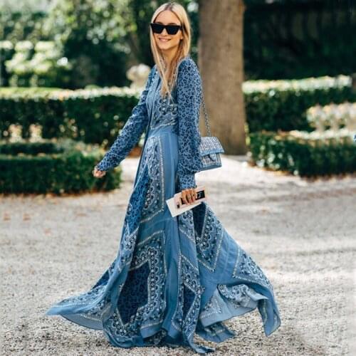 Leopard print patchwork summer maxi dress Women long sleeve boho beach dress Sexy vintage floral long button up shirt dress 2021