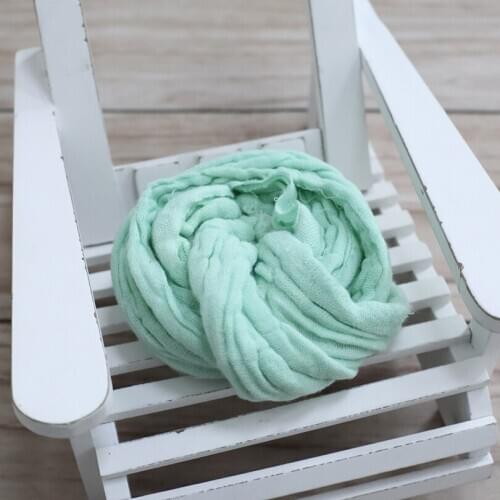 Gauze 36" * 150 cm Light Green Newborn Photography Cheesecloth Wrap Baby Stretch Jersey Wrap Newborn Swaddle Sack Fabric